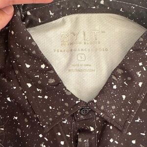 BYLT Basics Black and White Polo Shirt